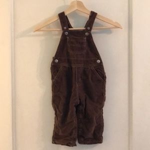 Kids Hanna Andersson Brown Corduroy Overalls